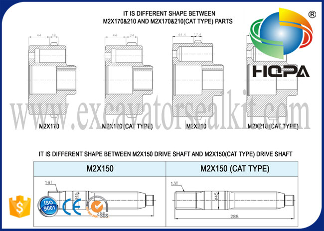 Bộ dụng cụ sửa chữa động cơ xoay HZZC-M2X170CHB cho HD900-5 HD900-7 E330 E330B